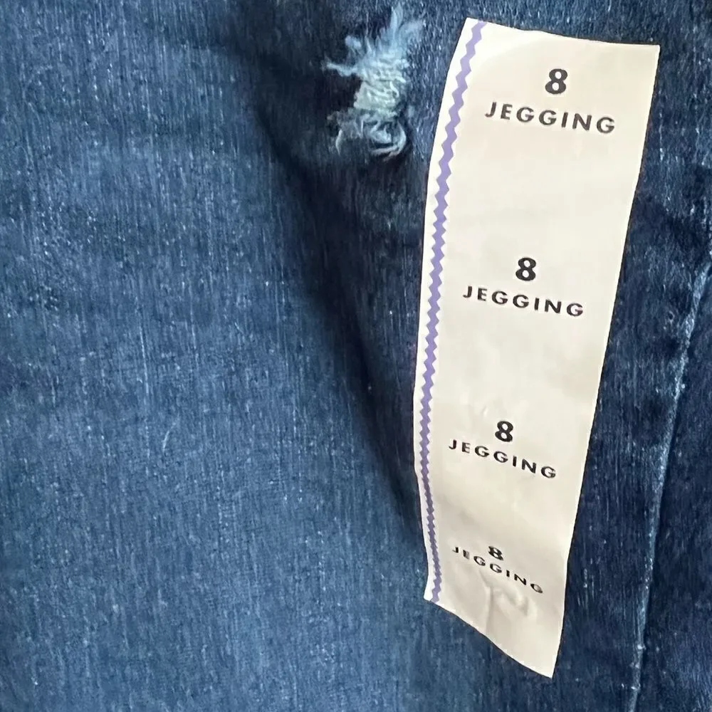 ‎Cat & Jack dark wash jeggings girl’s size 8